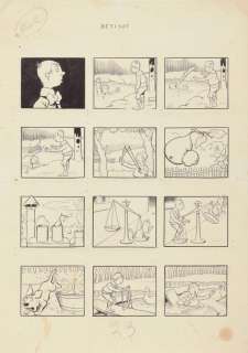 Rabier Benjamin | Encre de chine pour une planche gag Â«Le BêtiserÂ» paru en | Coutau Bégarie