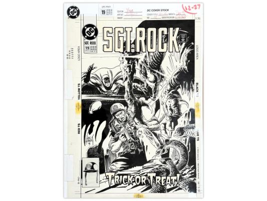 Lot 435 - Joe Kubert Sgt. Rock #19 Original Art | Weiss Auctions