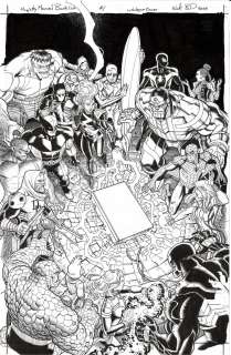 Nick Bradshaw | Best of The Mighty Marvel Backlist - FCBD 2023 Catalogue Cover | Art by Canucks