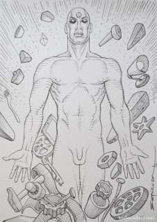 DIBUJO ORIGINAL - WATCHMEN - DR. MANHATTAN - PEDRO ESPINOSA - ORIGINAL DRAWING