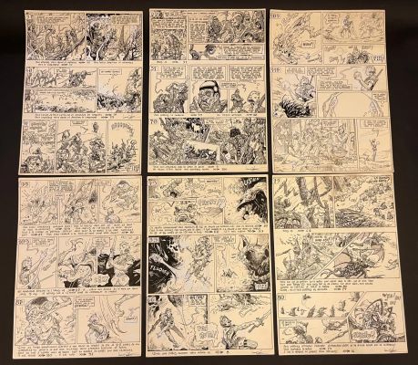 Larnoy, Eric (1960-1996) La... | Lot 320 - LARNOY, Eric (1960-1996) La sphère du Necromant. Ensemble... | Oger-Blanchet