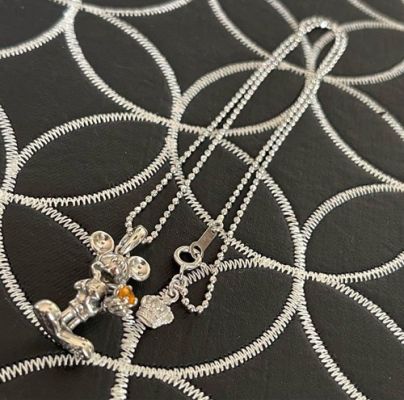 Collana Topolino JUSTIN DAVIS x Disney Edizione Limitata 40 cm Granato Nuova | eBay Europe (Buy It Now)