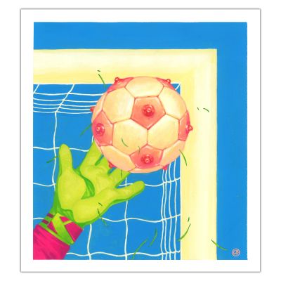 Sports Art | Goal Seduction - Illustration originale de Gianenrico Bonacorsi | Achetez de l’Art