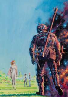 Edmund Emshwiller original cover painting entitled â€œFinal Muster" for Fantasy and Science Fiction. | Profiles in History