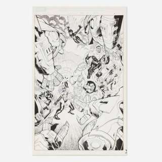 Gustavo Vazquez, What if? Civil War Story Page 18 Original Art (Marvel Comics, 2007) | Landry Pop Auctions