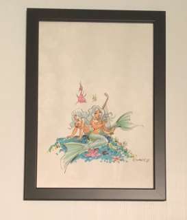 Dany - Dessin original couleur - Les Sirènes  - (2018) | Catawiki