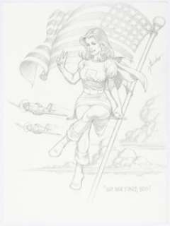 Sandy Plunkett - Double-Sided Illustration Original Art (undated). Two great pieces in one candy bar...uh, -