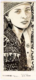 Tim Bradstreet - Shadowrun: Ivy and Chrome RPG Module Illustration "Fayette" Original Art (FASA, 1991).