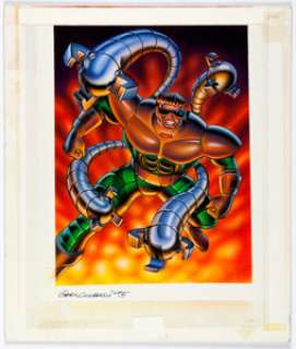 Gary Ciccarelli | 1995 Fleer Ultra Spider-Man - ClearChrome Card #1-of-10 Dr. Octopus Painting Original Art (Fleer, 1995). | Heritage