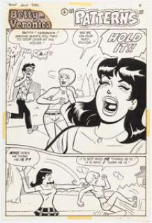 Dan DeCarlo and Jim DeCarlo Archie’s Girls Betty and Veronica #204 Complete 5-Page Story "Patterns" Original Art (... (Total: 5 Original Art) | Heritage