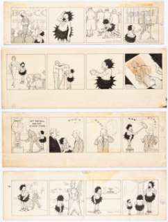Winsor McCay Jr. (Robert McCay) | Impie Sunday Comic Strip Original Art Group of 4 (Philadelphia Record, 1937).... (Total: 4 Original Art) | Heritage