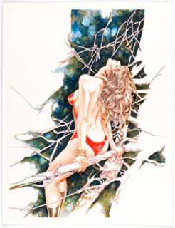 José "Pepe" Gonzalez - Vampirella Illustration Original Art (2002).... | Heritage