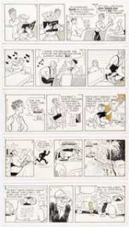 Ferd Johnson - Moon Mullins Daily Comic Strip Original Art Group of 100 (New York News, Inc., c. 1960s -1970s).... (Total: 100 Original Art)