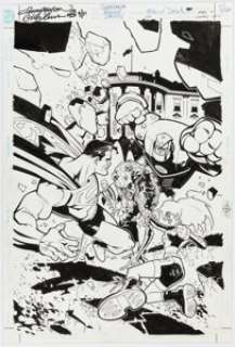 Doug Mahnke and Tom Nguyen - Superman: The Man of Steel #110 Cover Stargirl Original Art (DC, 2001)....