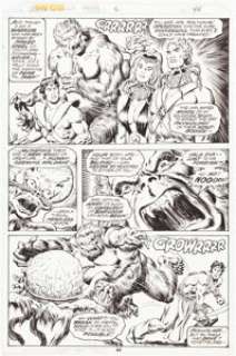 Sal Buscema And Ernie Chan | John Carter, Warlord of Mars Annual #1 Story Page 44 Original Art (Marvel, 1977).... | Heritage