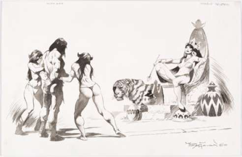 Mike Hoffman "Jungle Queen" Illustration Original Art (2010).... | Heritage