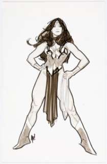 Adam Hughes -Wonder Woman Illustration Original Art (2009).... | Heritage