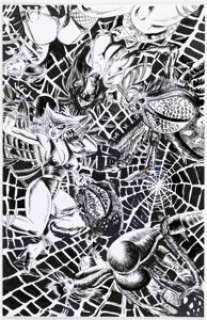 Landgraf, Ken - Ken Landgraf - Web of Horror Specialty Illustration Original Art (c. 2010s). ...