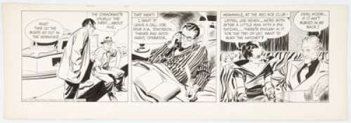 Raymond, Alex | Alex Raymond Rip Kirby Daily Comic Strip Original Art dated 1-23-51 (King Features Syndicate, 1951). ... | Heritage