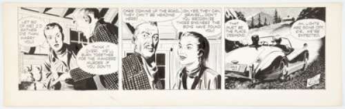Raymond, Alex | Alex Raymond Rip Kirby Daily Comic Strip Original Art dated 8-26-53 (King Features Syndicate, 1953). ... | Heritage