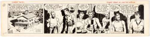 Sickles, Noel | Noel Sickles Scorchy Smith Daily Comic Strip Original Art dated 8-27-36 (Associated Press, 1936). ... | Heritage