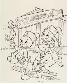 Gregory, Bob | Bob Gregory and Bill Wright Huey, Dewey, and Louie Junior Woodchucks #48 Cover Original Art (Gold Key/Western Publ... | Heritage