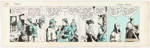 Caniff, Milton | Milton Caniff Terry and the Pirates Daily Comic Strip Original Art dated 4-28-37 (Chicago Tribune- N.Y. Syndicate,... | Heritage