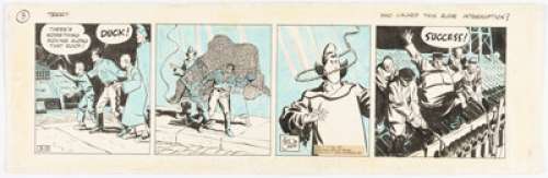 Caniff, Milton | Milton Caniff Terry and the Pirates Daily Comic Strip Original Art dated 9-15-37 (Chicago Tribune, 1937). ... | Heritage