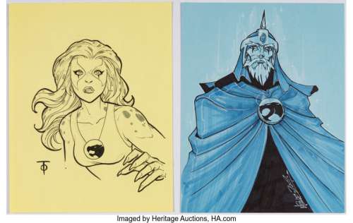 Artist, Unknown - Marcus To and Alex Milne - Thundercats Illustrations Original Art Group of 2 (2009).... (Total: 2 Original Art)