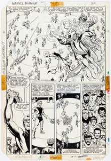 Gruenwald, Mark - Mark Gruenwald and Jim Mooney Marvel Team-Up Annual #5 Story Page 30 Original Art (Marvel, 1982)....