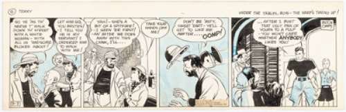 Caniff, Milton | Milton Caniff Terry and the Pirates Daily Comic Strip Original Art dated 9-7-35 (Chicago Tribune-N.Y. News, 1935).... | Heritage