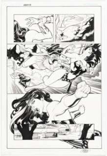 Dodson, Terry | Terry Dodson and Rachel Dodson Wonder Woman #1 Story Page 18 Original Art (DC, 2006). ... | Heritage