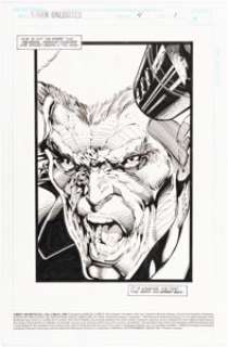 Bennett, Richard - Richard Bennett and Steve Moncuse X-Men Unlimited #4 Splash Page 1 Original Art (Marvel, 1993)....