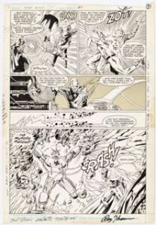 Bair, Michael - Michael Bair and Bob Downs Secret Origins #31 Justice Society Story Page 8 Autographed Original Art (DC, 1988)....