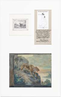 Krenkel, Roy G. | Roy G. Krenkel - Sabertooth Painting and Ink Illustration Original Art (c. 1970s).... | Heritage