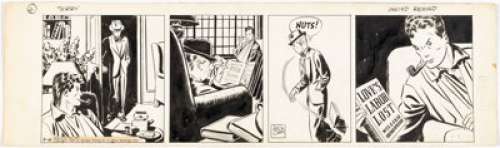 Caniff, Milton | Milton Caniff Terry and the Pirates Daily Comic Strip Original Art dated 5-6-39 (Chicago-Tribune-N. Y. News Syndic... | Heritage