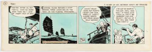 Caniff, Milton | Milton Caniff Terry and the Pirates Daily Comic Strip Original Art dated 2-5-1936 (Chicago Tribune/ N.Y. News Synd... | Heritage