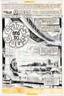 Mooney, Jim | Jim Mooney and Pablo Marcos Omega the Unknown #4 Splash Page 1 Original Art (Marvel, 1976).... | Heritage