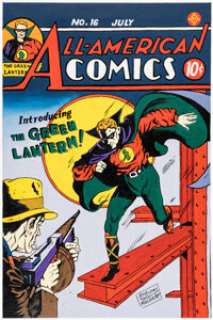 Moldoff, Sheldon - Sheldon Moldoff All-American Comics #16 Green Lantern Painting Original Art (undated)....