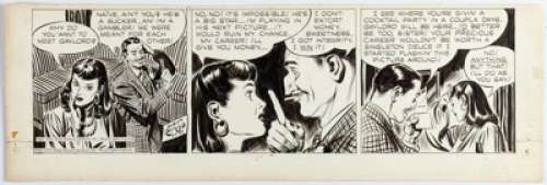 Raymond, Alex | Alex Raymond Rip Kirby Daily Comic Strip Original Art dated 3-7-47 (King Features Syndicate, 1947). ... | Heritage