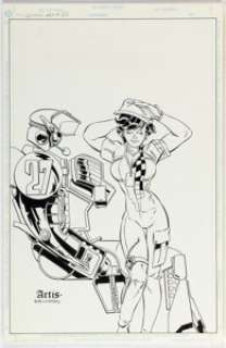 Artis, Tom - Tom Artis and Sam de la Rosa 2000 A. D. Showcase Unpublished Cover Original Art (Fleetway/Quality, 1990)....