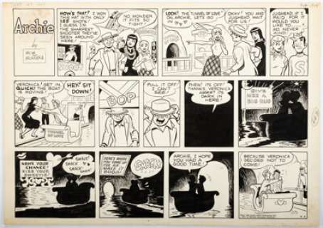 Montana, Bob | Bob Montana Archie Sunday Comic Strip Original Art dated 9-4-49 (McClure Newspaper Syndicate, 1949).... | Heritage