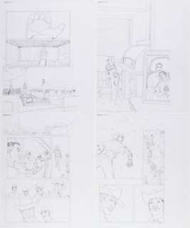 Unidentified Alternative Art Comic Artist - Jacen Burrows Garth Ennis‘ 303 #4 Complete 22-Page Story "Black Arrow - Chapter One" Original Art (Avatar Press, 2... (Total: 22 Original Art)