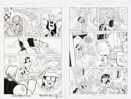 Ruiz, Fernando - Fernando Ruiz and Rich Koslowski Archie vs. Predator Story Page Original Art Group of 2 (Archie, 2015).... (Total: 2 Original Art)