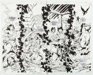 Tom Grummett And Karl Kesel | Superboy #61 Double Page Spread 11-12 Original Art (DC, 1999).... | Heritage