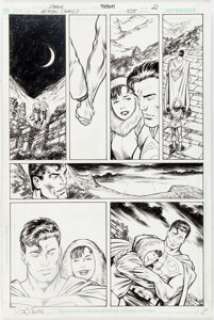John Byrne and Nelson DeCastro - Action Comics #828 Story Page 21 Original Art (DC, 2005). ...