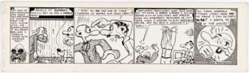 Basil Wolverton | Woozie Woofer Daily Comic Strip Original Art (1930’s). | Heritage