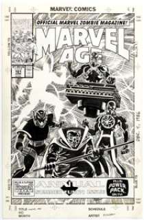 Al Milgrom | Marvel Age #101 Cover Original Art (Marvel, 1991). | Heritage