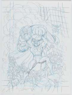 Arthur Adams - Superman Preliminary Sketch Original Art (DC, 2003). | Heritage