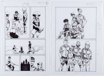 Tyler Jenkins | Black Badge Story Page Original Art Group of 2 (Boom! Studios, 2018). (Total: 2 Original Art) | Heritage